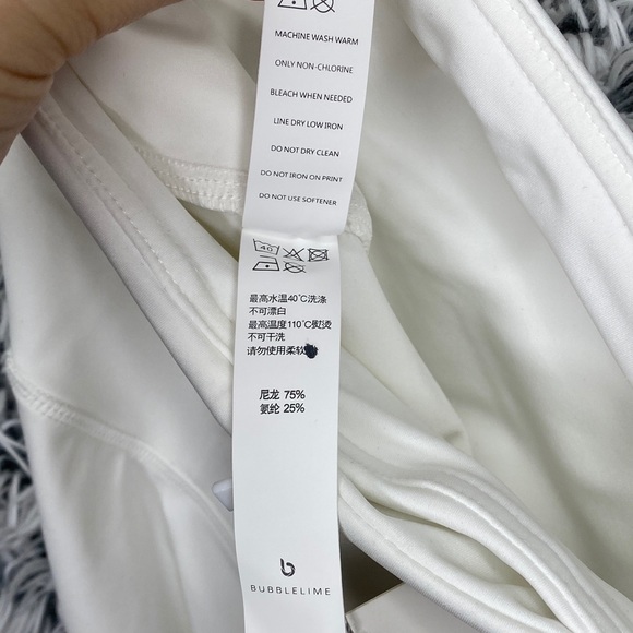 SOLD  Cream High Waist Workout Pants Medium - Picture 7 of 7